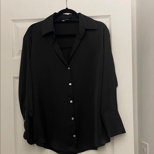 Elegant Black Women's Top by Zara